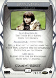 2020 Bran Stark Rittenhouse Game of Thrones THE COMPLETE SERIES THE CAST SILVER PARALLEL 74/75 #C15