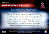 2016 Albert Pujols Topps Series 2 SCOUTING REPORT JERSEY RELIC #SRR-APU Anaheim Angels