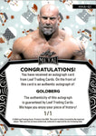 2024 Goldberg Leaf Matl HAPPY HOLIDAYS SNOWMAN AUTO 1/1 ONE OF ONE AUTOGRAPH #HRA-G1