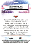 2021 Charlotte Flair Topps Chrome GREEN REFRACTOR 71/99 #12 Monday Night Raw