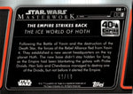 2020 The Ice World Hoth Topps Star Wars SSP WOOD 09/10 THE EMPIRE STRIKES BACK #ESB-1 Luke Skywalker