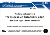 2024-25 Nicolas Batum Topps Chrome PURPLE ICE AUTO 09/10 AUTOGRAPH #CG-NB Philadelphia 76ers