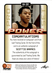 2021-22 Scottie Barnes Leaf Pro Set Powers EMERALD GREEN ROOKIE AUTO 42/50 AUTOGRAPH RC #BA-SB1 Toronto Raptors