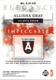 2025 Allisha Gray Panini Impeccable WNBA ELEGANCE JERSEY AUTO 25/99 AUTOGRAPH RELIC #EJA-AG Atlanta Dream