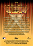 2023 Corbin Carroll Topps Chrome TOPPS IN TECHNICOLOR ROOKIE RC #TT-9 Arizona Diamondbacks 2