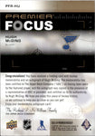 2023-24 Hugh McGing Upper Deck Premier FOCUS ROOKIE PATCH AUTO 45/49 AUTOGRAPH RELIC #PFR-HU St. Louis Blues