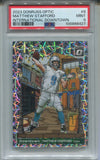 2023 Matthew Stafford Donruss Optic INTERNATIONAL DOWNTOWN PSA 9 #8 Detroit Lions 6427
