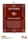 2025 Deion Sanders Donruss Optic SP DOWNTOWN #7 San Francisco 49ers HOF