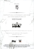 2025 Izzi Dame Topps Royalty WWE GOLD FOIL ROYALTY SHIRT AUTO 65/99 AUTOGRAPH RELIC #RYA-IDA NXT