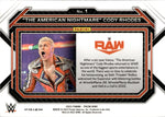 2023 "The American Nightmare" Cody Rhodes Panini Prizm WWE RED WAVE #1 Monday Night Raw 2