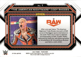 2023 "The American Nightmare" Cody Rhodes Panini Prizm WWE RED WAVE #1 Monday Night Raw 2