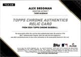 2024 Alex Bregman Topps Chrome GREEN REFRACTOR JERSEY 62/99 RELIC #TCA-AB Houston Astros