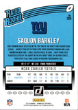 2018 Saquon Barkley Panini Donruss RATED ROOKIE RC #306 New York Giants 1