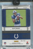 2022 Alec Pierce Panini One ROOKIE FRACTAL PATCH AUTO 45/50 AUTOGRAPH RELIC RC #394 Indianpolis Colts