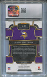 2023 Justin Jefferson Panini Select CONCOURSE BLACK AND GREEN DIE CUT CGC 9 #65 Minnesota Vikings 5208