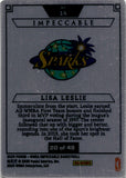 2025 Lisa Leslie Panini Impeccable WNBA STAINLESS STARS BLUE 20/49 #14 Los Angeles Sparks HOF