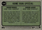2023 Aaron Judge Roger Maris Topps Heritage HOME RUN SPECIAL #100 New York Yankees