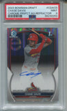 2023 Chase Davis Bowman Chrome Draft REFRACTOR 1ST BOWMAN AUTO 028/499 AUTOGRAPH PSA 10 #CDA-CD St. Louis Cardinals 0253