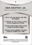 2025 Ken Griffey Jr. Topps Tribute GOLD 02/75 #6 Seattle Mariners HOF