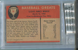 1961 Lloyd Waner Fleer BAS AUTHENTIC AUTO AUTOGRAPH #84 Pittsburgh Pirates 8189