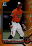 2022 Maikol Hernandez Bowman Chrome Draft ORANGE REFRACTOR 18/25 #BDC-106 Baltimore Orioles