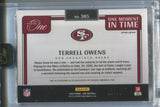 2024 Terrell Owens Panini One ONE MOMENT IN TIME AUTO 91/99 AUTOGRAPH #385 San Francsico 49ers