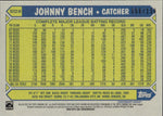 2022 Johnny Bench Topps Series 2 1987 SILVER PACK MOJO BLUE REFRACTOR 006/150 #T87C2-95 Cincinnati Reds HOF