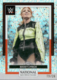 2026 Becky Lynch Topps Chrome WWE The National Sports Collector Convention Exclusive Annual Refractor 19/26 #WWE-07 Monday Night Raw