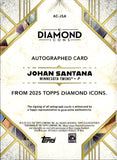 2025 Johan Santana Topps Diamond Icons BLUE AUTO 02/15 AUTOGRAPH #AC-JSA Minnesota Twins HOF