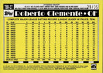 2025 Roberto Clemente Topps 1990 DESIGN NO NAME SP 29/35 #T90-27 Pittsburgh Pirates HOF