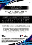 2021 Yadier Molina Topps Finest ROSE GOLD REFRACTOR 22/75 #93 St. Louis Cardinals