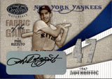 2004 Phil Rizzuto Leaf Certified Materials FABRIC OF THE GAME DUAL JERSEY AUTO 1/1 ONE OF ONE AUTOGRAPH RELIC #FG-93 New York Yankees HOF