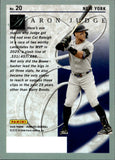 2026 Aaron Judge Panini Donruss ELITE SERIES 196/199 #20 New York Yankees