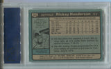 1980 Rickey Henderson Topps ROOKIE RC PSA 8 #482 Oakland A's HOF 1487