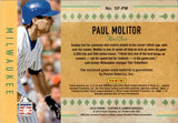 2019 Paul Molitor Panini Leather & Lumber SWEET FEET SHOE 23/95 RELIC #SF-PM Milwaukee Brewers HOF