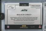 2024 Malachi Corley Panini One RED PRECISION ROOKIE JUMBO PATCH AUTO 33/60 AUTOGRAPH RELIC #310 New York Jets