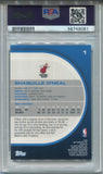 2005-06 Shaquille O'Neal Topps Finest PSA 9 #1 Miami Heat HOF 9081