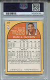 1990-91 Mark Jackson NBA Hoops MELENDEZ BROTHERS IN BACKGROUND PSA 8 #205 New York Knicks 4169