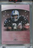 2025 Bo Jackson Leaf Pearl PURPLE FOIL 1/1 ONE OF ONE #7 Oakland Raiders