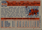 1957 Smoky Burgess Topps #228 Cincinnati Reds BV $15