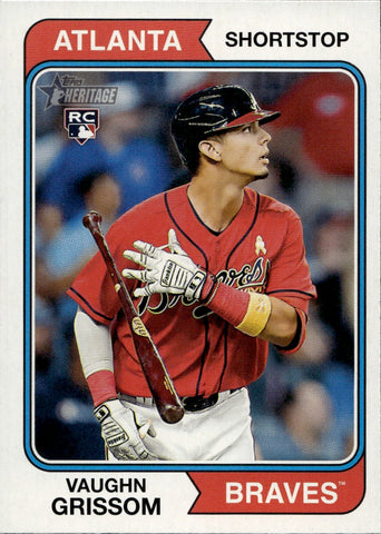 2023 Vaughn Grissom Topps Heritage IMAGE VARIATION ROOKIE Atlanta Braves #97