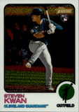 2022 Steven Kwan Topps Heritage CHROME ROOKIE 43/999 Cleveland Guardians #562