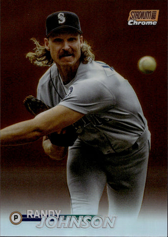 2023 Randy Johnson Topps Stadium Club Chrome ORANGE REFRACTOR 55/99 Seattle Mariners #295