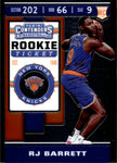 2019-20 RJ Barrett Panini Optic Contenders ROOKIE RC #128 New York Knicks