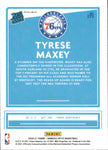 2020-21 Tyrese Maxey Donruss Optic HYPER BLUE PRIZM RATED ROOKIE RC #171 Philadelphia 76ers