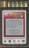 2005 Stan Musial UD Baseball Heroes SIGNATURES RED AUTO 7/49 BGS 9.5/10 St. Louis Cardinals #74 2471