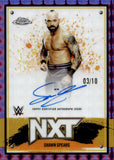 2025 Shawn Spears Topps Chrome NXT PURPLE GEOMETRIC REFRACTOR AUTO 3/10 #NXT-SSP