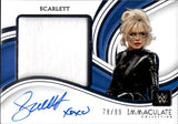 2023 Scarlett Panini Immaculate WWE PREMIUM JUMBO SHIRT AUTO 78/99 AUTOGRAPH RELIC #PM-SL Friday Night Smackdown