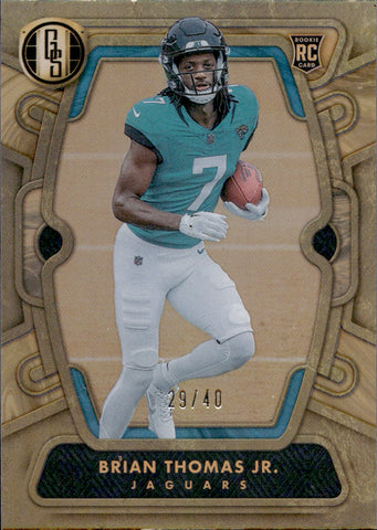 2024 Brian Thomas Jr. Panini Gold Standard CITRINE ROOKIE 29/40 RC #120 Jacksonville Jaguars