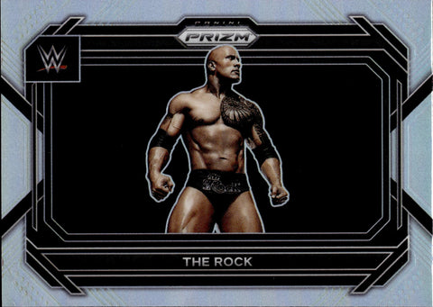 2023 The Rock Panini Prizm WWE HOLO SILVER #41 WWE Legend